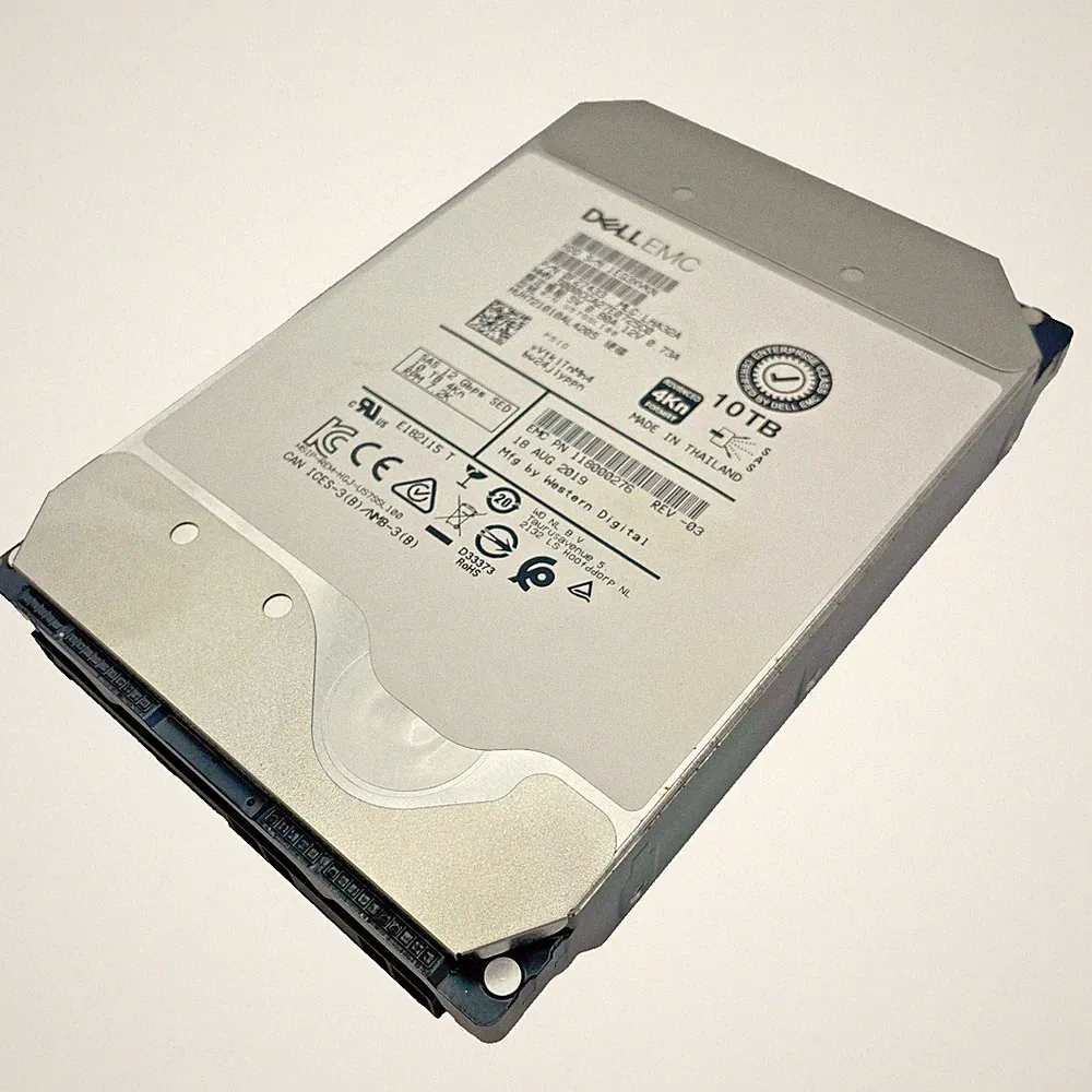 Dell EMC WD-HITACHI H5H72101CLAR10T0 10TB 7.2K SAS 12Gb/s SED 3.5in POH 40-60k