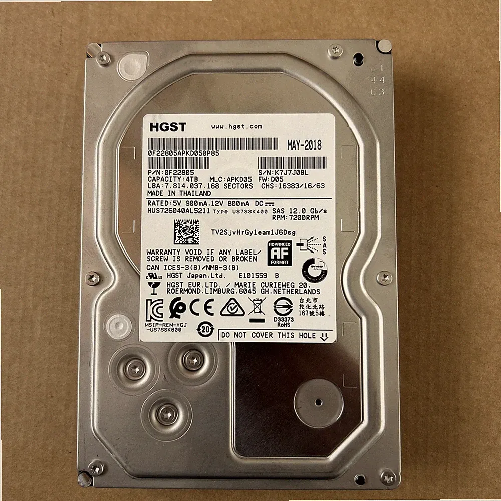 HGST 4TB HDD *full scan* 5k hrs - lot available with discount - 12g SAS 3.5''