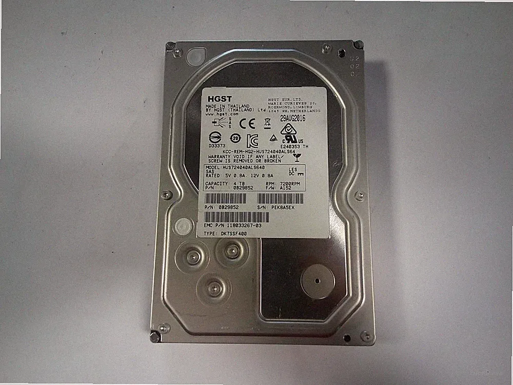 HGST 4 TB SAS hard drive