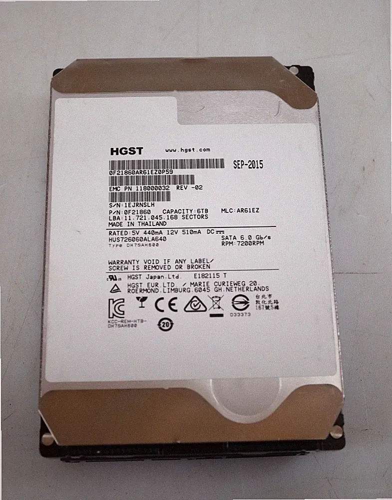 HGST SATA hard drive
