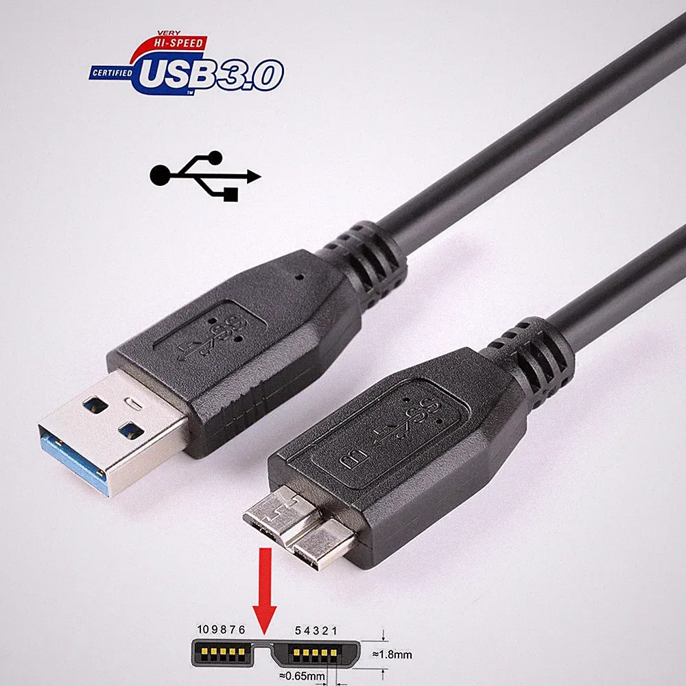 USB Cable for HGST Touro Mobile USB 3.0 External Hard Drive 500GB 1TB 2TB 3TB