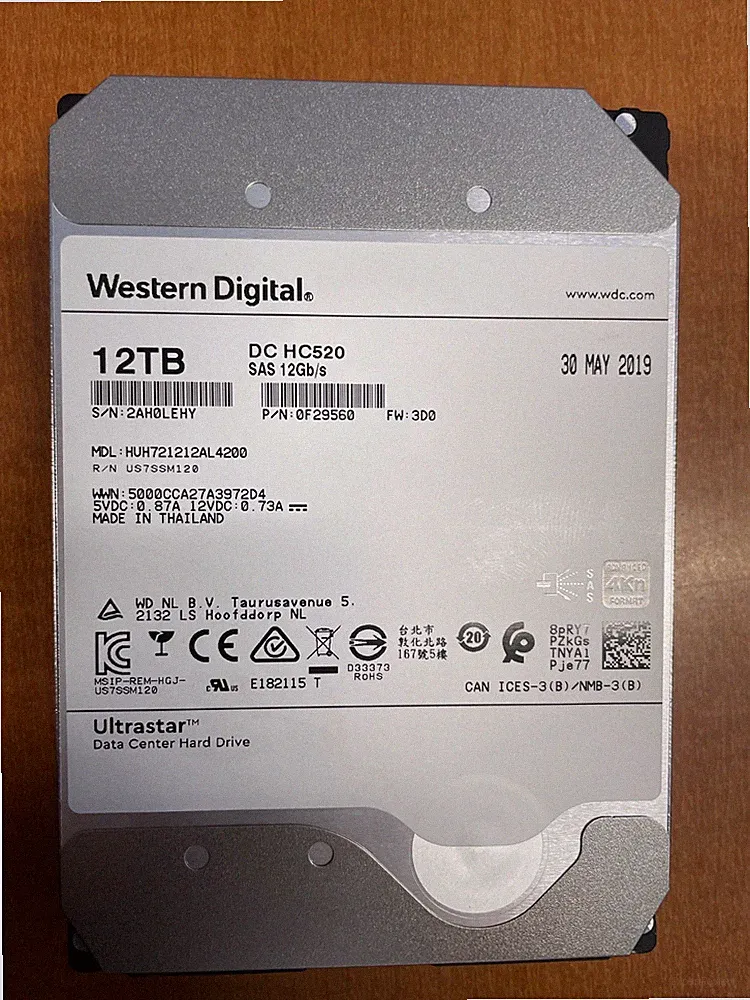 WD HGST DC HC520 12TB 7.2K SAS 12Gb/s 3.5" 4Kn HDD HUH721212AL4200 - Tested!